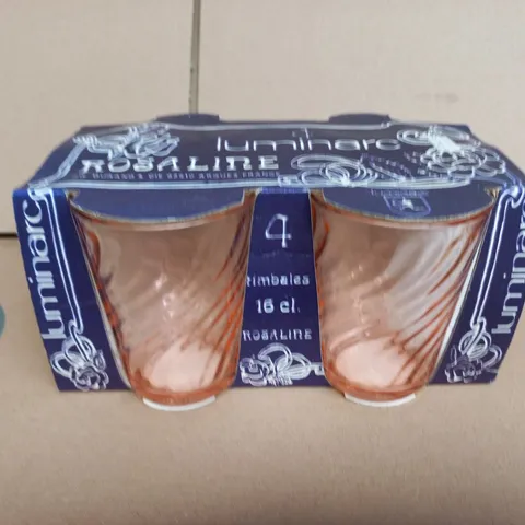 LUMINARC ROSALINE TUMBLERS – 16 CL, SET OF 4 (BOXED)