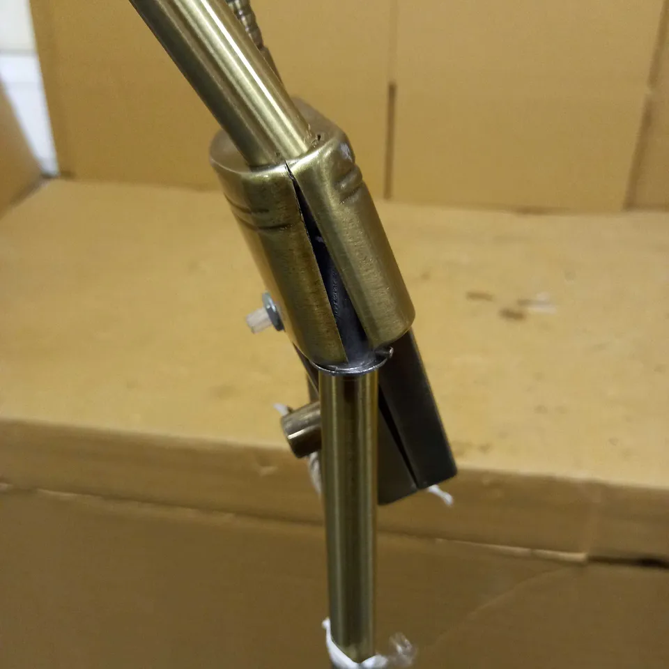 JOHN LEWIS ZELLA UPLIGHTER ANTIQUE BRASS COLLECTION ONLY 