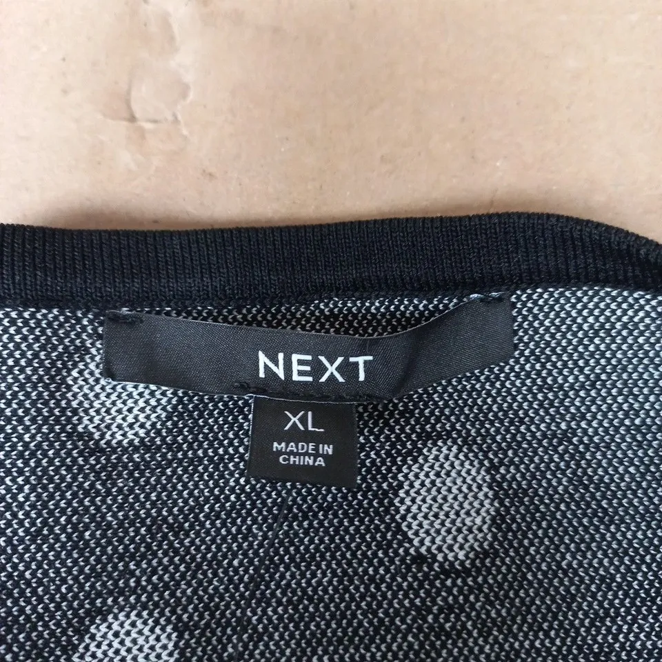 NEXT NAVY POLKA DOT TOP WITH GOLD HEART BUTTONS – UK XL