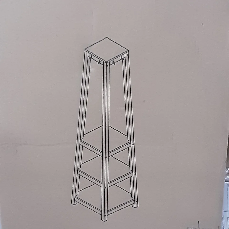 BOXED COMPTON CORNER COAT STAND , H180 X W43 X D43 CM 