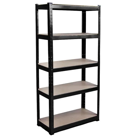 BOXED HOME VIDA 5 TIER SHELF - LARGE - BLACK