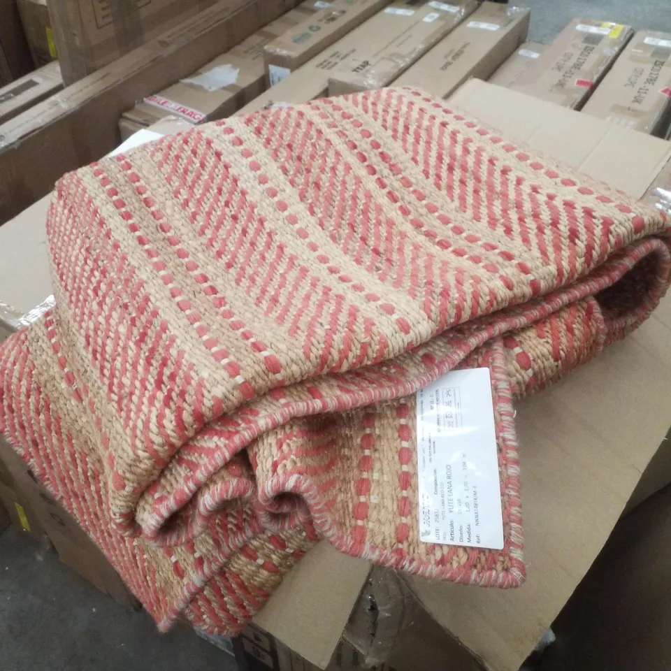 BOXED HAMID - OLIVIA WOOL AND JUTE RUG 120×170CM