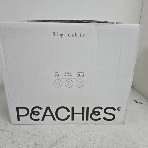 PEACHIES SIZE 03 7 - 13 KG 168 NAPPIES BOXED
