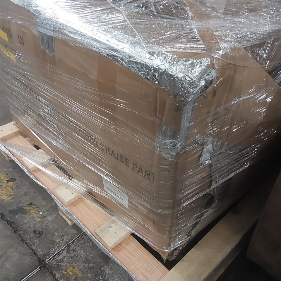 BOXED DEQUITA 5 SEATER ELECTRIC RECLINING CORNER SECTIONAL - GREY (2 BOXES)