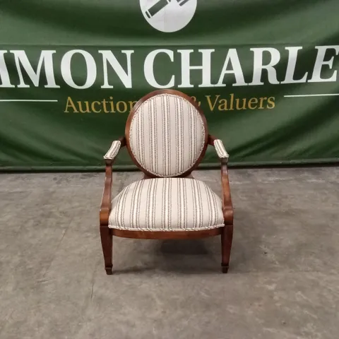 QUALITY HIGH-END DESIGNER FABRIC ACCENT CHAIR