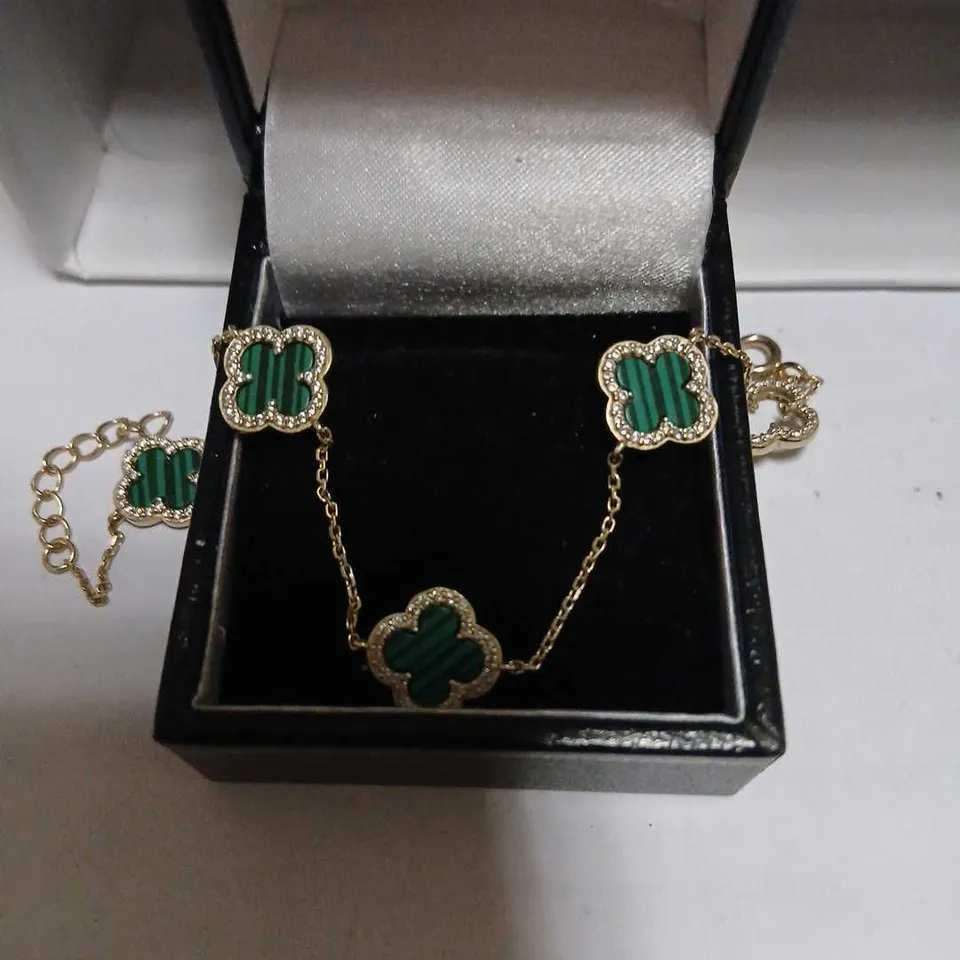 DIAMONIQUE 1.4CT TW CLOVER BRACELET STERLING SILVER 