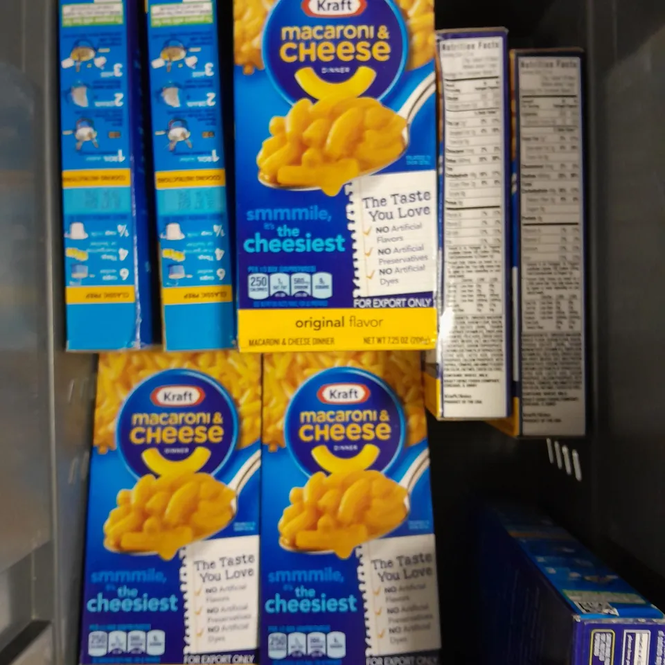 APPROXIMATELY 12 BOXED KRAFT MACARONI & CHEESE DINNER PACKS - ORIGINAL FLAVOUR 12 X 206G
