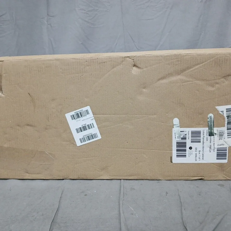 BOXED LOTUS PANNELLED MIRROR CABINET