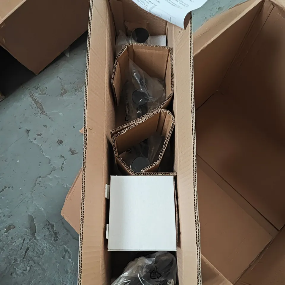 BOXED DAR RACK WALL LIGHT & COAT HOOK IN MATT BLACK AND OPAL GLASS - PLUG IN