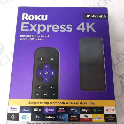 BOXED ROKU EXPRESS 4K 3940EU STREAMING PLAYER