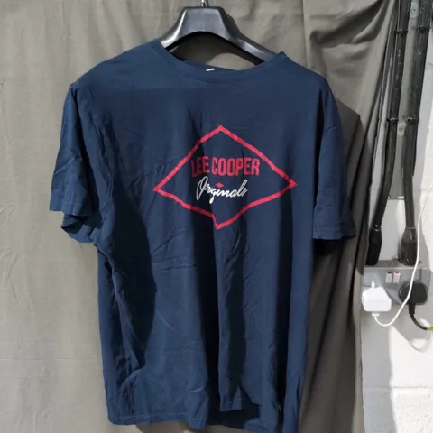 LEE COOPER ORIGINALS T-SHIRT - NAVY - UK 3XL