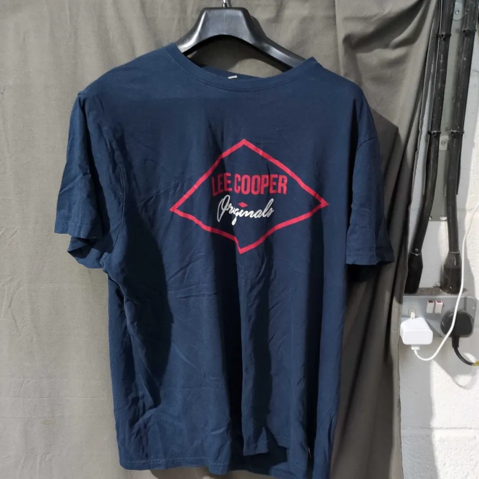LEE COOPER ORIGINALS T-SHIRT - NAVY - UK 3XL