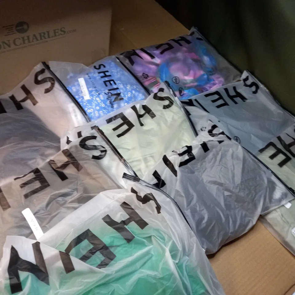 LOT OF APPROX 15 ASSORTED BAGGED SHEIN PRODUCTS