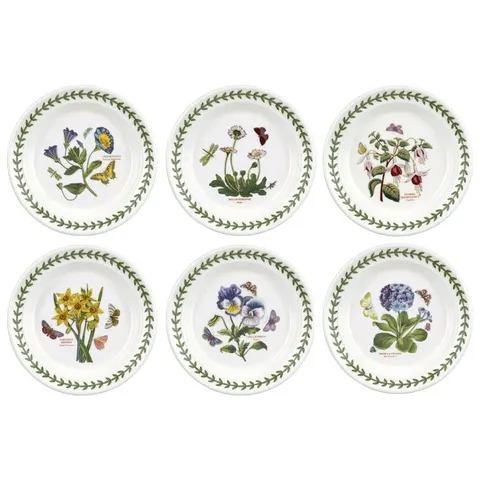 BOXED BOTANIC GARDEN 6 PIECE SIDE PLATES