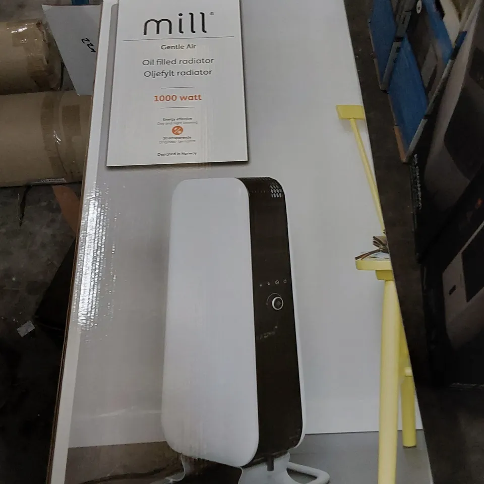 BOXED MILL 1000W OIL FILLED FLOOR STANDING RADIATOR 
