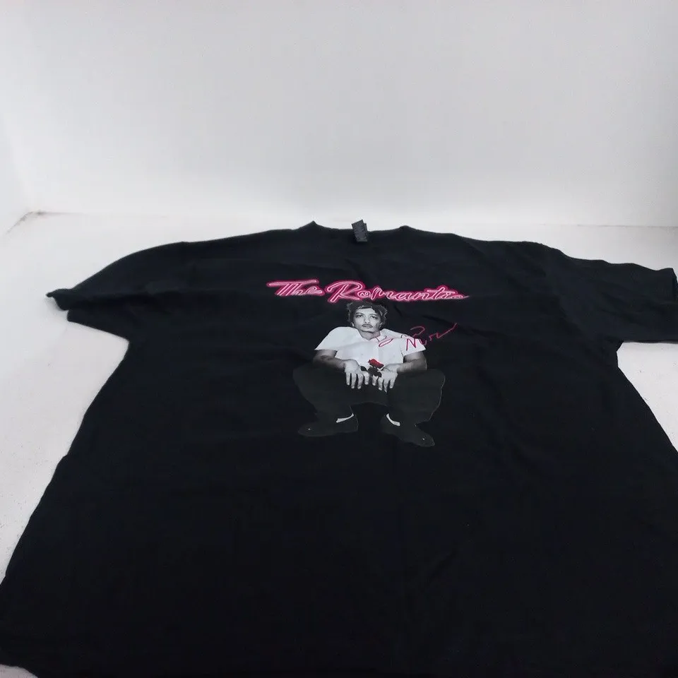 BRUNO MARS THE ROMANTIC BLACK T SHIRT XL