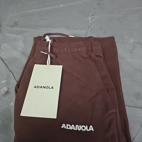 ADANOLA JOGGERS CHOCOLATE BROWN SIZE M
