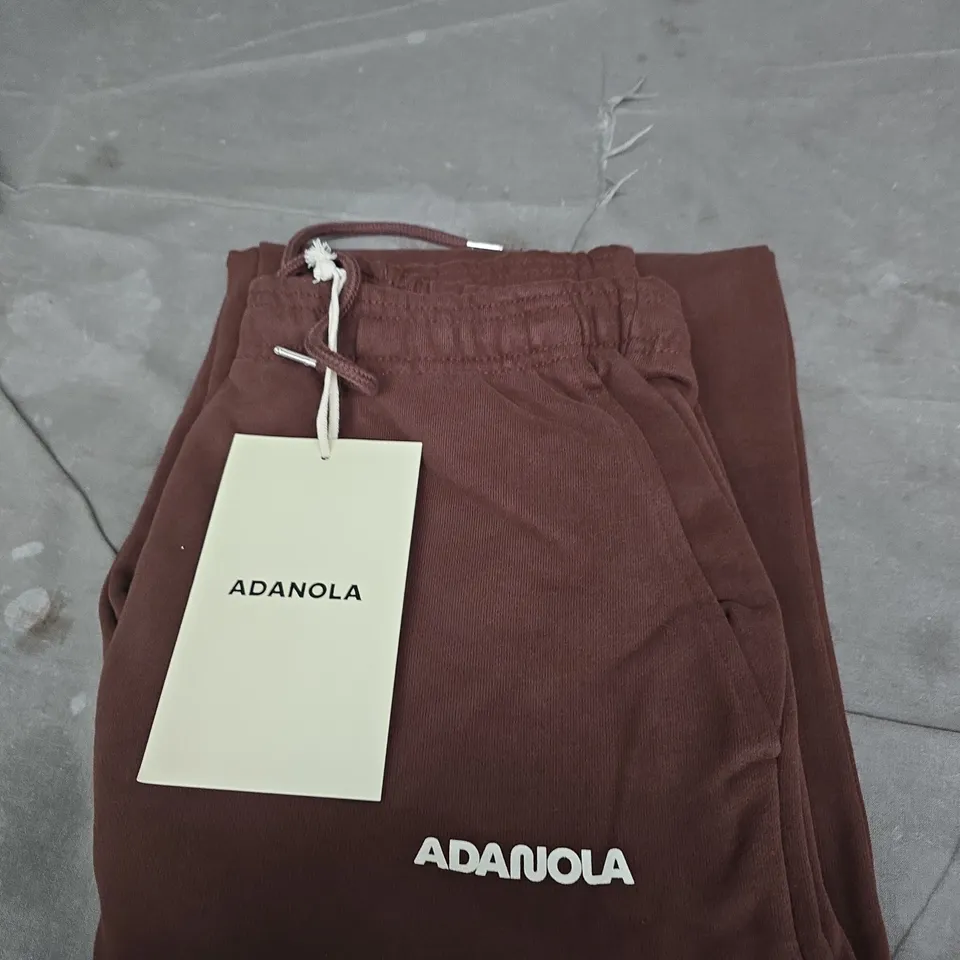 ADANOLA JOGGERS CHOCOLATE BROWN SIZE M