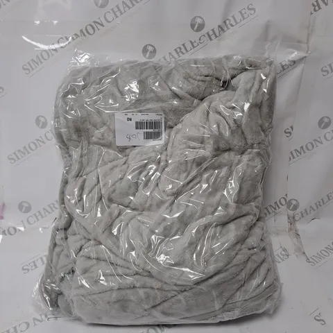 BOXED COZEE HOME VELVETSOFT HEATED THROW IN LIGHT GREY