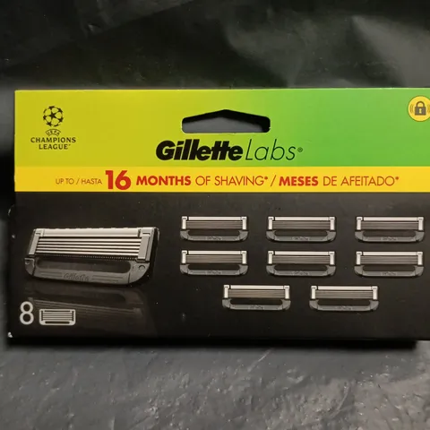 GILLETTE LABS UEFA CHAMPIONS LEAGUE PACK OF 8 RAZOR REFILLS