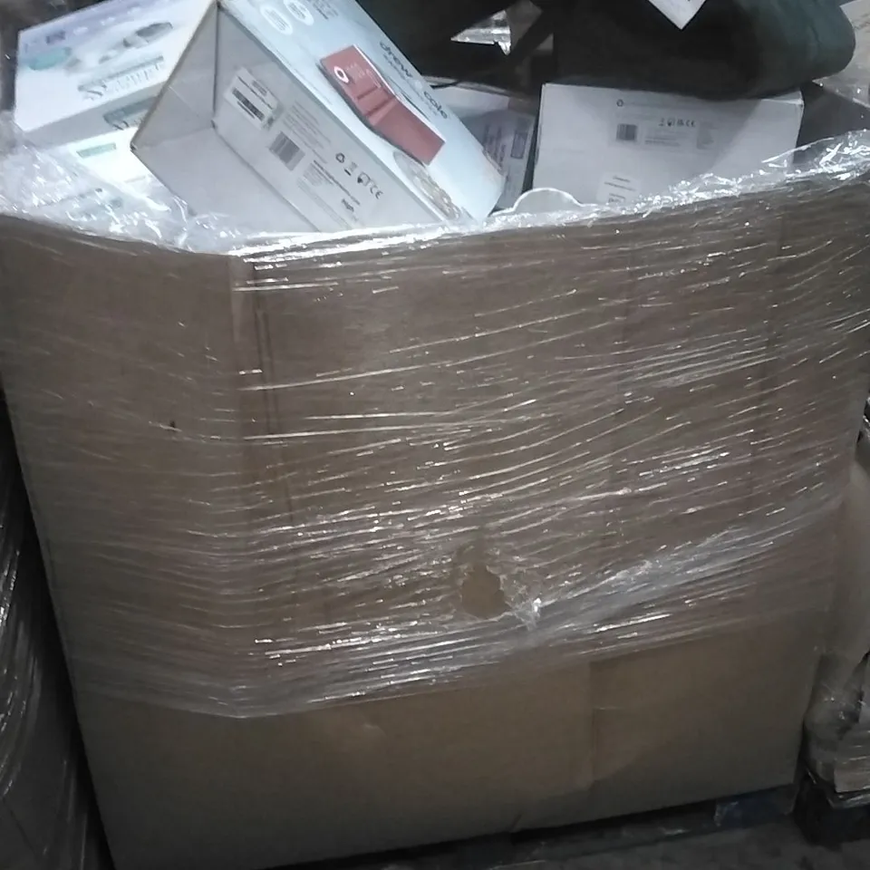 PALLET TO CONTAIN PALLET OF ASSORTED GOODS WHICH INCLUDE;MATTRESS MAID, TOASTERS, NUTRIBULLET EVERY GRAIN COOKER, SIMILAR PRODUCTS ETC