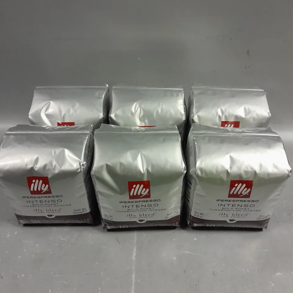 6 X SEALED ILLY INTENSO BOLD ROAST COFFEE CAPSULES 