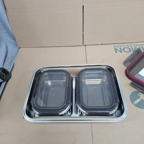 COOK'S ESSENTIALS MULTI USE METAL CONTAINERS 