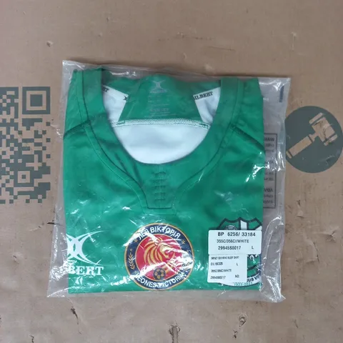 BAGGED GILBERT IMPACT SUB MEN'S RUGBY SHIRT IN GREEN SIZE LARGE