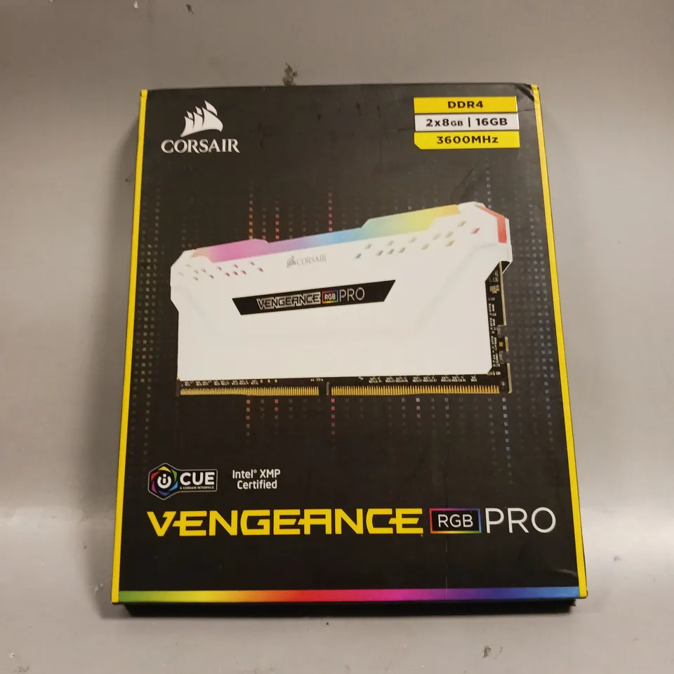 BOXED CORSAIR VENGEANCE RGB PRO DDR4 RAM- 2 X 8GB
