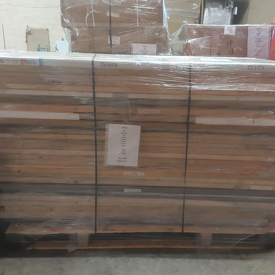 PALLET CONTAINING APPROXIMATELY 30x MIXED DESIGNER INTERNAL HOUSE DOORS