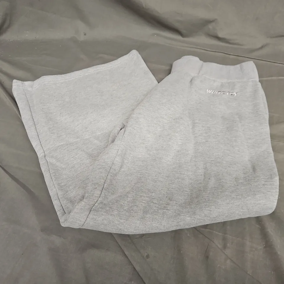 WHITE FOX BOUTIQUE COME A LONG WAY WIDE LEG SWEATPANTS IN GREY - LARGE