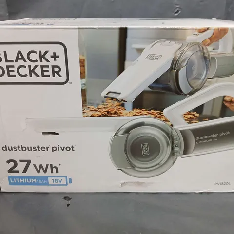 BLACK & DECKER 18V CORDLESS DUSTBUSTER COMPACT PIVOT HAND VACUUM