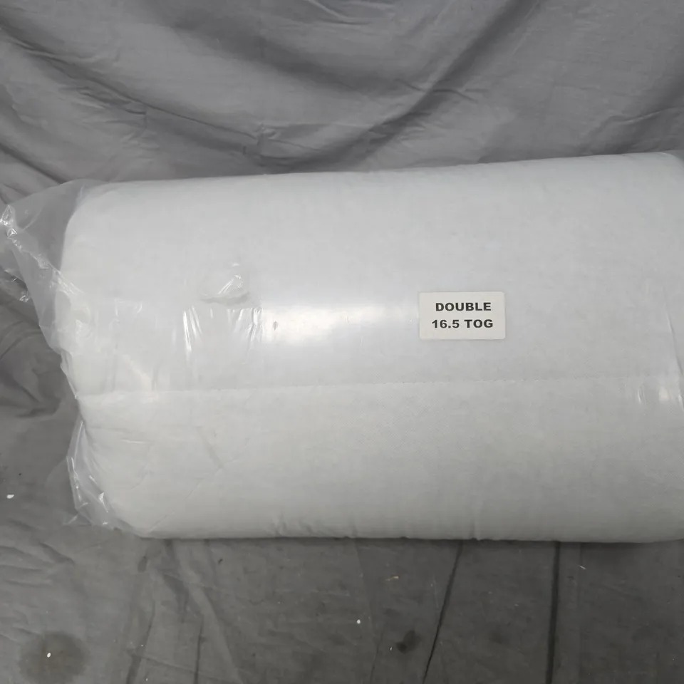 DOUBLE DUVET INSERT – 16.5 TOG, WHITE, WRAPPED