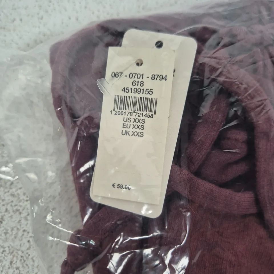 AERIE WOMEN'S BURGUNDY JOGGERS – UK XXS (US XXS / EU XXS)