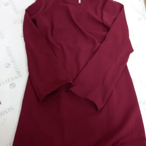 MNG BURGUNDY MIDI DRESS SIZE S