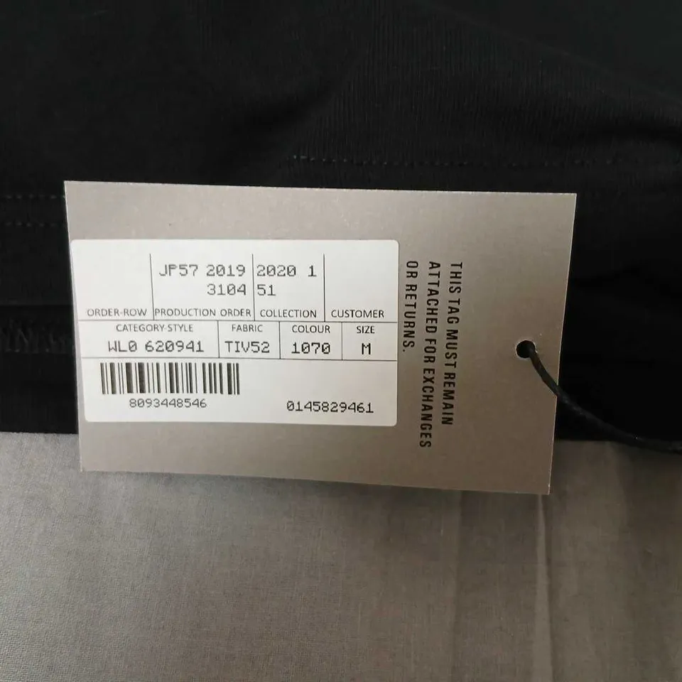 BALENCIAGA BLACK LOGO T-SHIRT –SIZE M, BRAND TAG ATTACHED