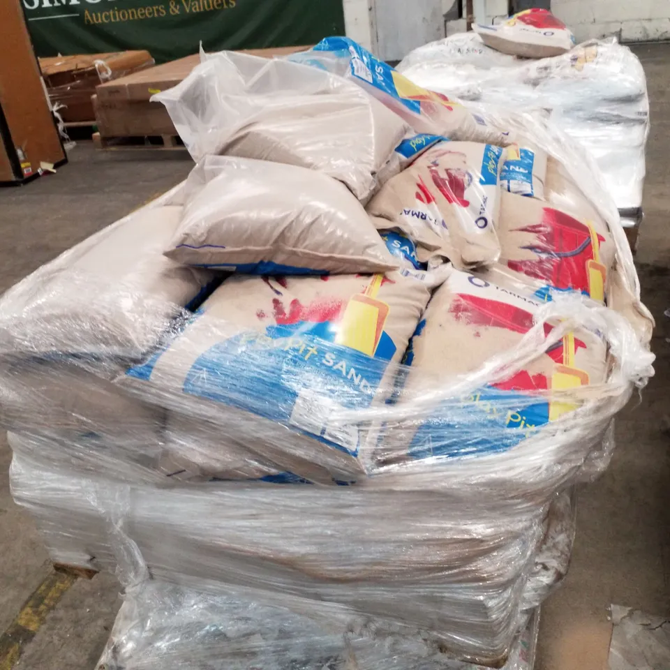 2 PALLETS EACH CONTAINING APPROXIMATELY 35 BAGS OF PLAY SAND