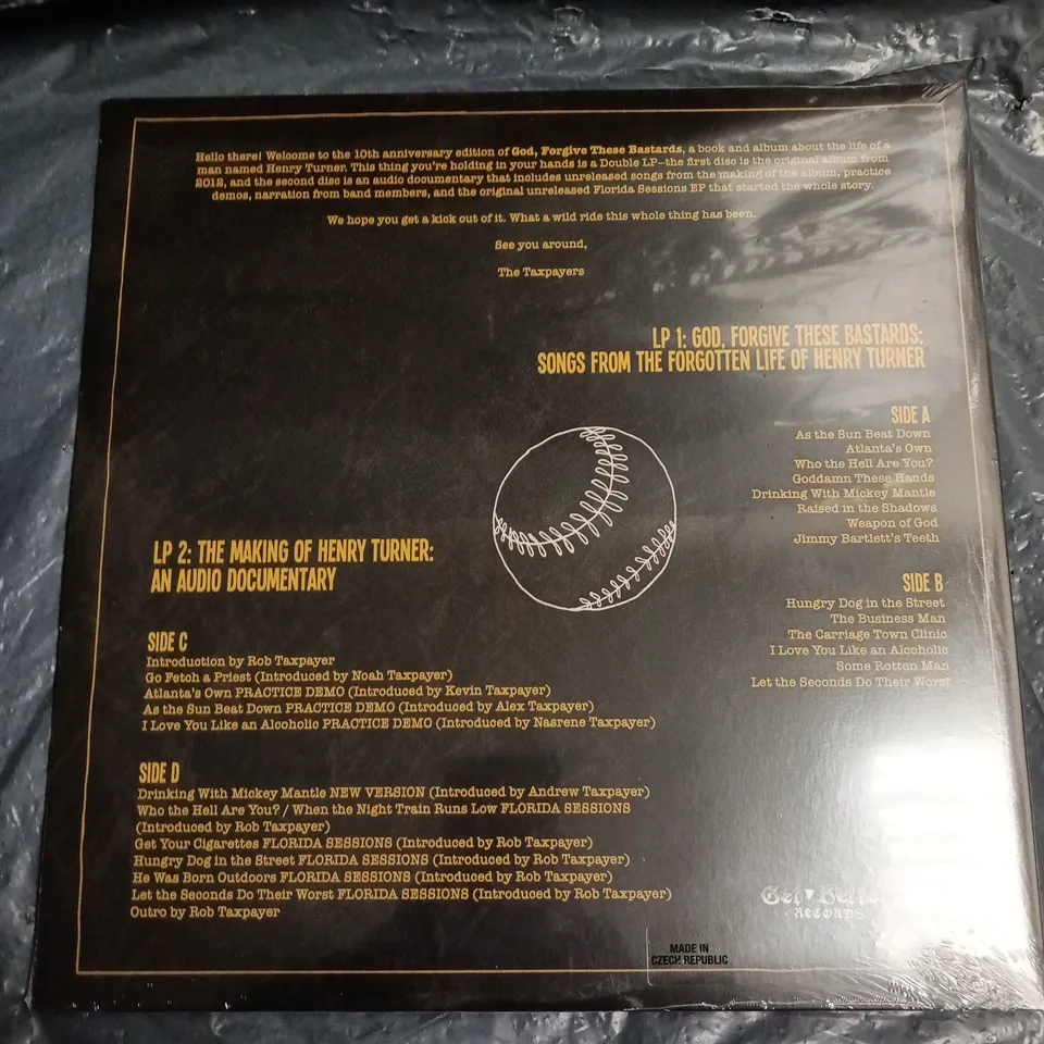 SEALED THE TAXPAYERS – GOD, FORGIVE THESE BASTARDS VINYL (10TH ANNIVERSARY)