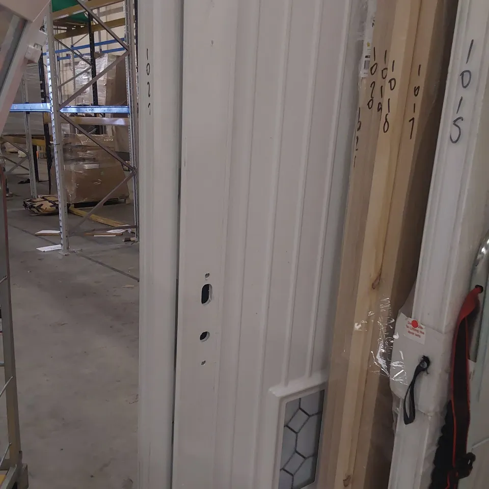 WHITE UPVC COTTAGE STYLE GLAZED FRONT DOOR 2055 × 840mm