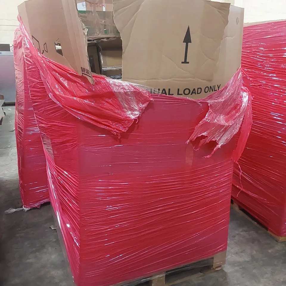 PALLET OF ASSORTED ITEMS INCLUDING DEWALT VACUUM, AIR COOLER, ROUND BALLOON ARCH STAND, LED CEILING FAN
