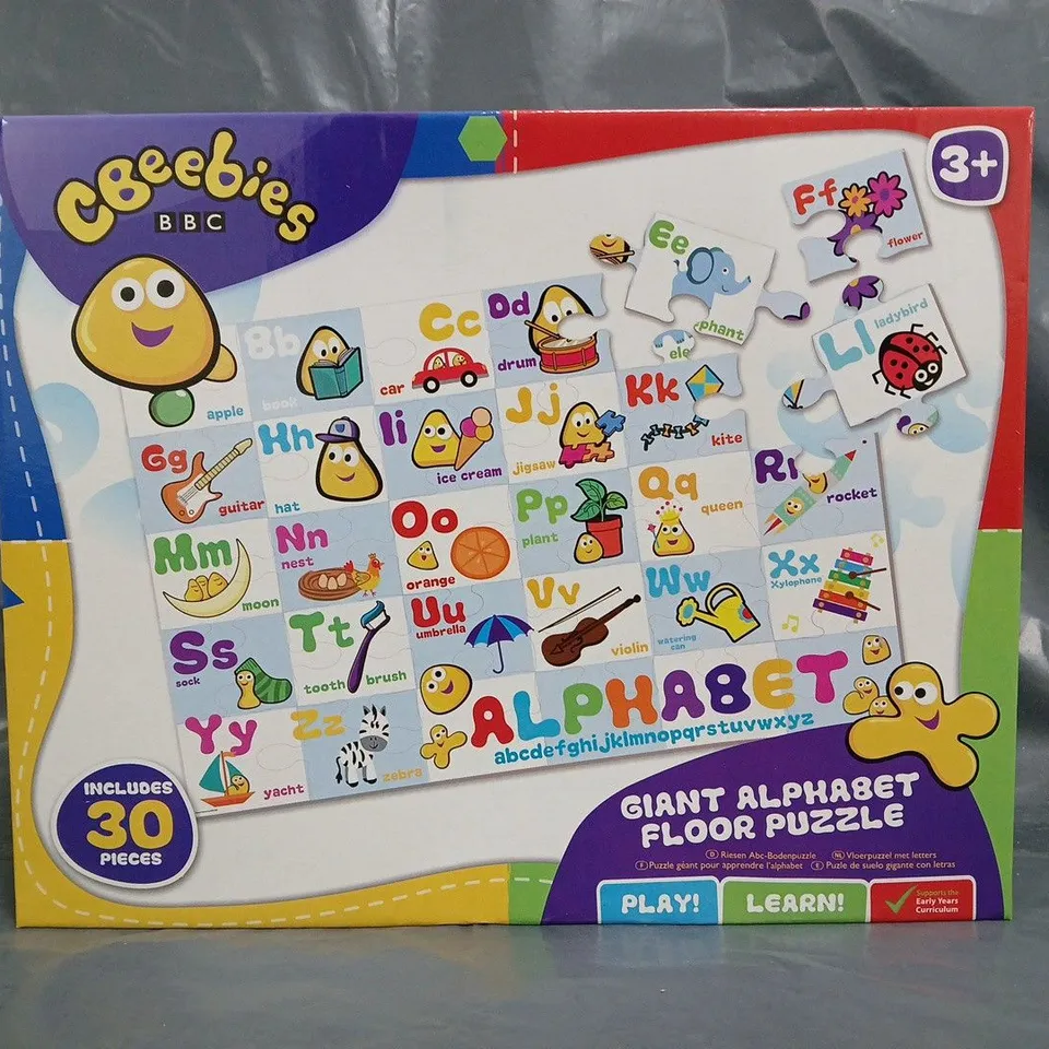 BOX OF APPROXIMATELY 8 CBEEBIES GIANT ALPHABET FLOOR PUZZLES