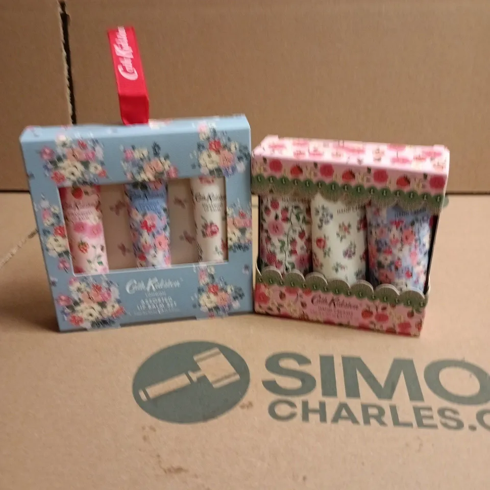 CATH KIDSTON 3 PIECE LIP BALM AND A 3 PIECE HAND CREAM SETS