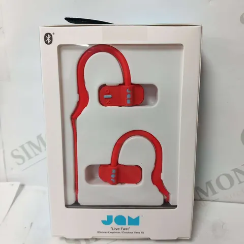 FOUR PAIRS OF BOXED JAM LIVE FAST WIRELESS BLUETOOTH HEADPHONES