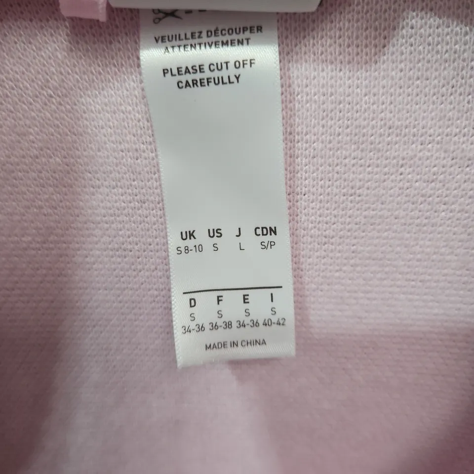 ADIDAS PINK FLEECE ZIP-UP JACKET – WOMEN'S UK 8-10