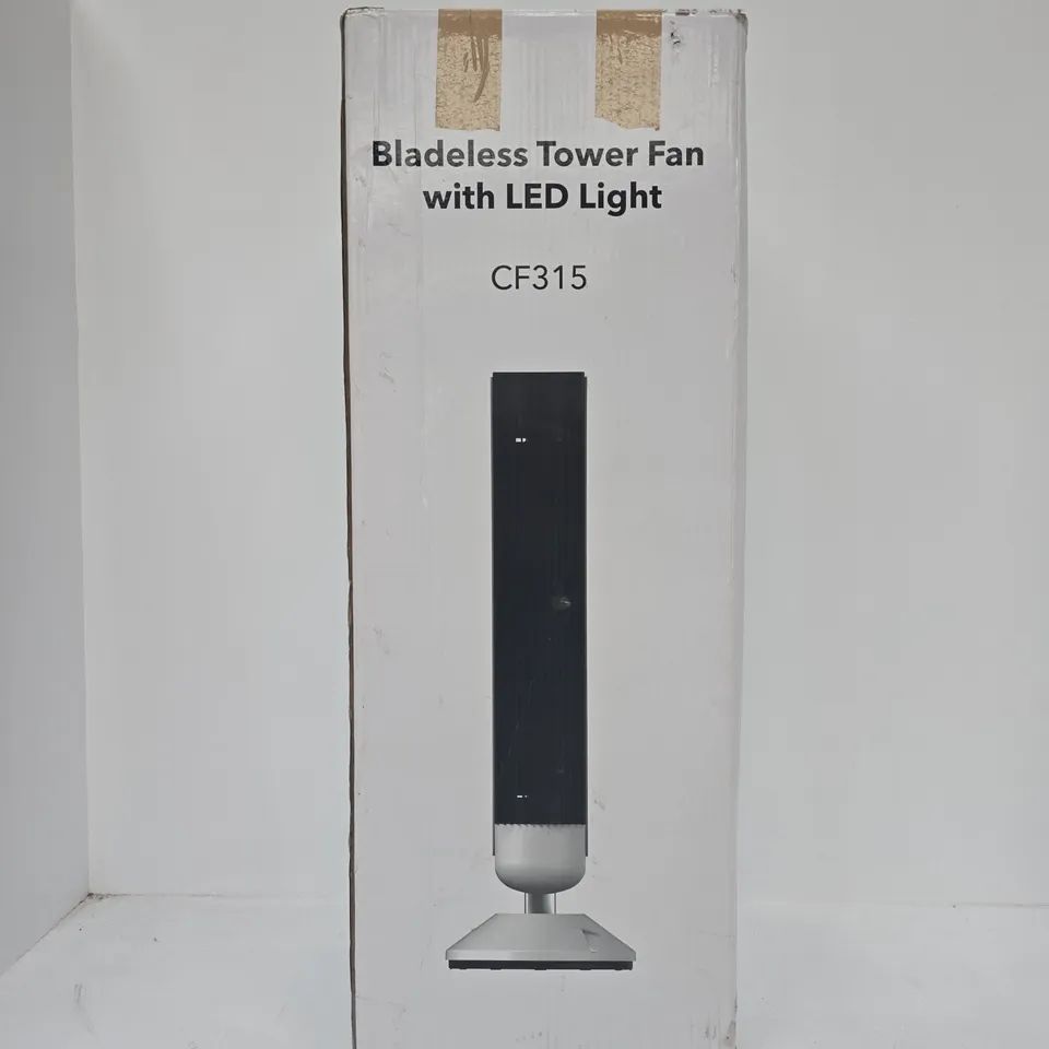 BOXED UNBRANDED BLADELESS TOWER FAN WITH LED LIGHT - CF315