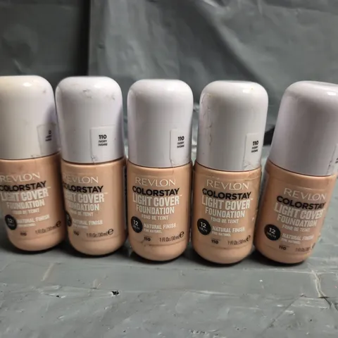 LOT OF APPROXIMATELY 51 REVLON COLOURSTAY LIGHT COVER 30ML FOUNDATIONS - 110 IVORY
