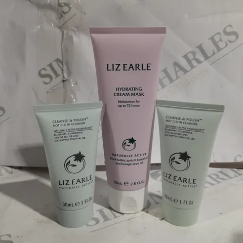 LIZ EARLE HYDRATING CREAM MASK, AND CLEANSE & POLISH HOT CLOTH CLEANSER SET