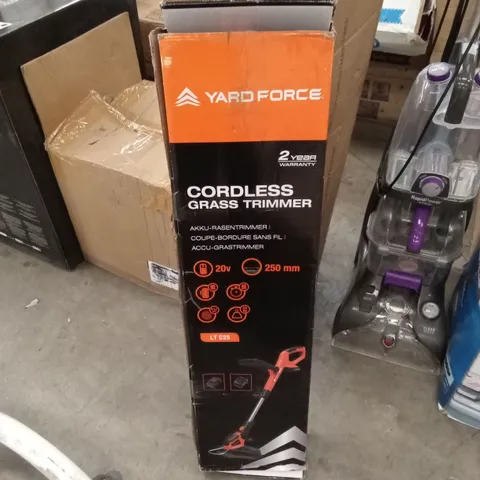 BOXED YARDFORCE CORDLESS GRASS TRIMMER