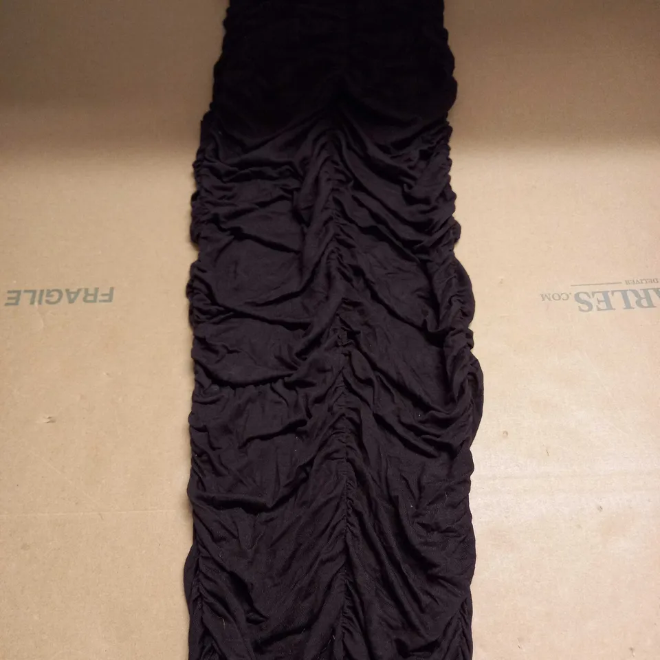 CHOCOLATE EXTREME RUCHED DRESS SIZE 4