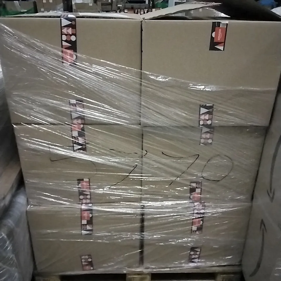 PALLET OF ASSORTED ITEMS INCLUDING BAMBOO BOOK STAND, LED METEOR LIGHT, 2022 ELEPHANT CALENDAR, CLEANING DUSTER, FOAM FILTERS, MOTION SICKNESS GLASSES